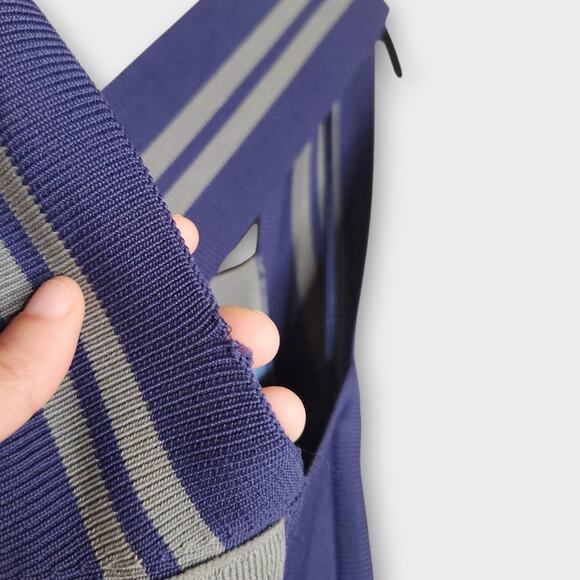 NEW Maeve Womens Sporty Stripe Mini Dress Blue Green M Bodycon Y2K Retro Glam - Picture 13 of 13